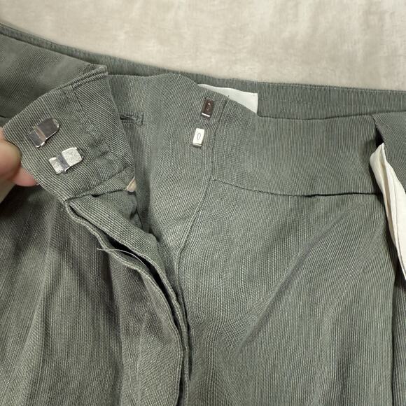 Aritzia Wilfred Allant Pant Cropped Cuffed Olive Green Women's Size 4 - Picture 4 of 10